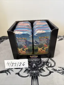 Pokemon Ascended Hero’s Mini Tin Display 10x Tin sealed Two Of Each Pokemon - Image 3