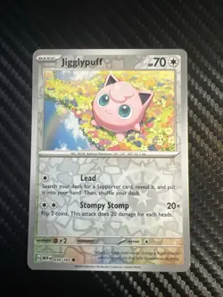 Pokemon Karte Pummeluff 16/165 REVERSE HOLO Nm 151 Mew Pokemon Jigglypuff - Image 1