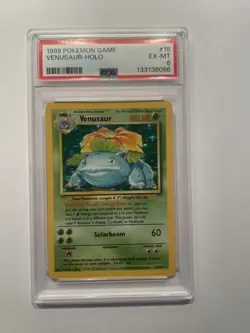 1999 POKEMON GAME - #15 VENUSAUR - HOLO --- PSA 6 - Image 1