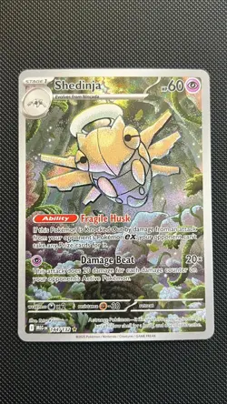 Shedinja 144/132 Illustration Rare Mega Evolution Pokemon Near Mint - Image 1