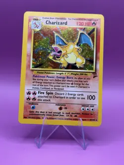 Pokemon Base Set 2 Charizard 4/130 Holo Rare Vintage WOTC LP Raw - Image 1