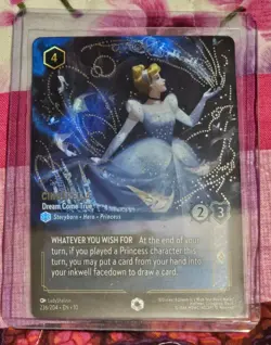 Disney Lorcana Cinderella Dream Come True (Enchanted) PACK #7 READ DESC - Image 1