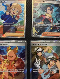 Pokemon TCG: SWSH-ME 4 Card Full Art Trainer Lot - Image 1