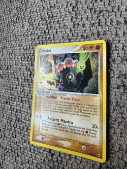 2005 Pokemon EX Deoxys 5/107 Claydol Holo LP Rare Vintage Card Foil Gold TCG - Image 2