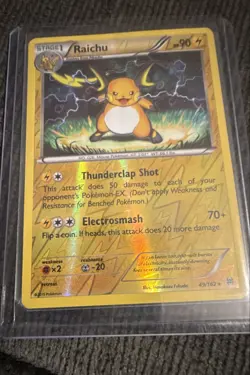 Raichu 49/162 Reverse Holo XY Breakthrough Pokemon Card NM - Image 1