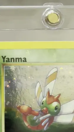 ERROR full card holo PRINT Yanma Holo Rare Neo Discovery 17/75 watch video MINT - Image 2