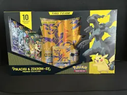 Pokemon Pikachu & Zekrom-GX Premium Collection Box Booster Oversized Card - Image 1