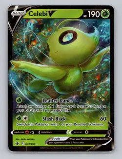 Celcbi V 007/198 Holo Rare Chilling Reign Pokemon Card TCG Sword & Shield - Image 1