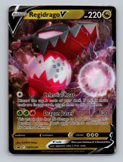 Regidrago V SWSH281 Black Star Promo Pokemon Card NM Sword & Shield - Image 1