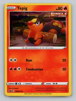 Tepig #SWSH172 Promo Pokemon TCG SWSH: Sword & Shield Promo Cards - Image 1