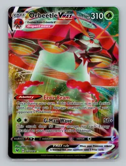 Orbeetle VMAX 021/185 Ultra Rare Vivid Voltage Pokemon Card TCG Sword & Shield - Image 1
