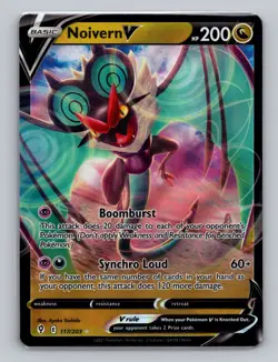 Noivern V 117/203 Holo Ultra Rare Evolving Skies Sword Shield Pokemon Card NM - Image 1