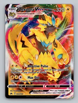 Zeraora Vmax 054/159 Ultra Rare Crown Zenith Pokemon Card SWSH Sword & Shield - Image 1