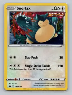 Snorlax #SWSH119 Promo Pokemon TCG SWSH: Sword & Shield Promo Cards - Image 1