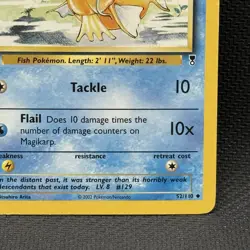 Pokemon Legendary Collection Vintage Magikarp Card #52/110 LP+ - Image 4