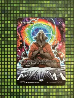 MTG Brainstorm #0004 Borderless Mythic TMNT Source Material (PZA) - Image 1