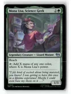 Mona Lisa, Science Geek Teenage Mutant Ninja Turtles Magic: The Gathering NM - Image 1