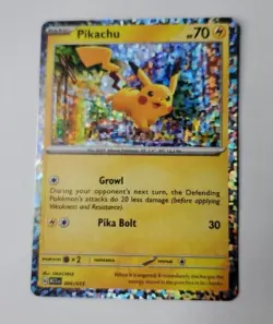 2023 McDonald's Match Battle Pokemon Promo - Pikachu 006/015 Foil Card - Image 1