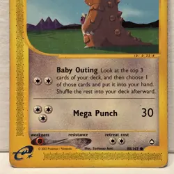 Pokemon Kangaskhan Aquapolis Card 88/147 Common MP - Image 3