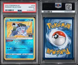 POKEMON 2022 GO RADIANT BLASTOISE #018 PSA 10 Gem Mint RARE - Image 3