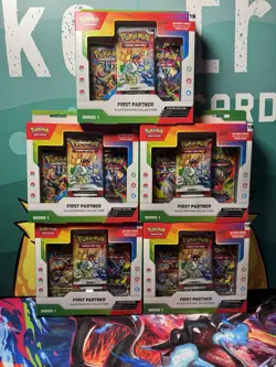 Pokemon TCG: First Partner Illustration Collection Boxes X5 Sealed - Image 1