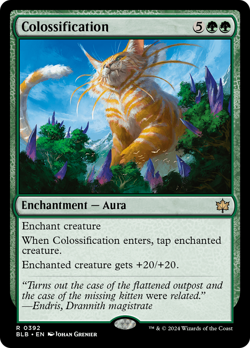 Colossification Bloomburrow PLD Enchantment Rare MAGIC GATHERING CARD ABUGames - Image 1