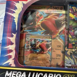 Pokemon TCG: Mega Lucario ex Figure Collection - Sealed - Image 3