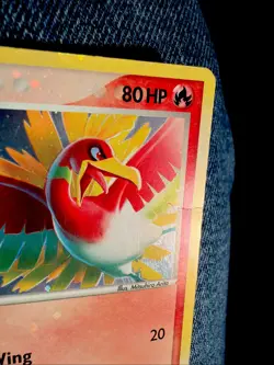 Pokemon Ho-Oh 1/17 Holo Rare Pop Series 5 W/ rare HOLO BLEED Error - Image 2