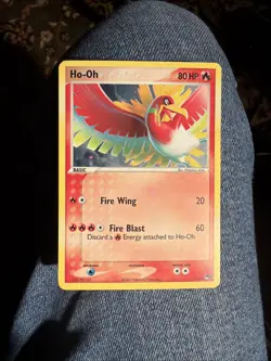 Pokemon Ho-Oh 1/17 Holo Rare Pop Series 5 W/ rare HOLO BLEED Error - Image 3
