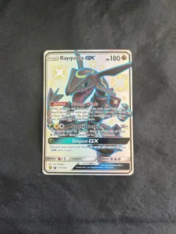 Rayquaza GX Alternate Art Promo Holo 177A/168 Dragon Pokemon TCG 2019 - Image 1