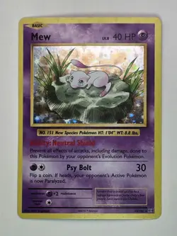 2016 Pokemon XY Evolutions Mew Holo Rare 53/108 NM - Image 1