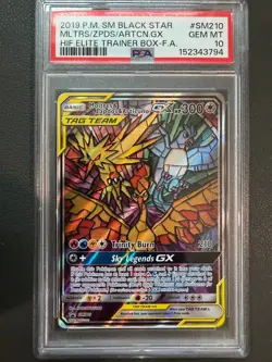 2019 Pokemon Black Star Promo Articuno Moltres Zapdos PSA 10 - Image 1