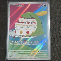 Pokemon Gulpin Holo Illustration Rare stellar crown 154/142 - Image 1