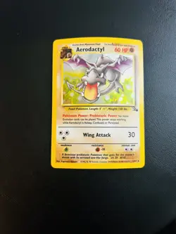 Pokemon Aerodactyl - 1/62 Fossil Unlimited Holo Rare Stage 1 Vintage 1999 TCG - Image 4