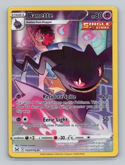 Banette #TG07/TG30 Ultra Rare Pokemon TCG SWSH11: Lost Origin Trainer Gallery - Image 1