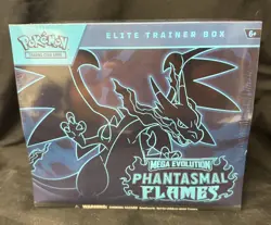 Phantasmal Flames Pokemon TCG ETB Elite Trainer Box New Factory Sealed - Image 1