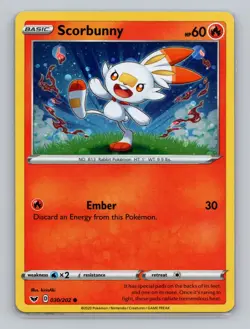 Scorbunny #030/202 Promo Pokemon TCG Blister Exclusives - Image 1