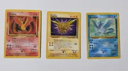 Pokemon WOTC Fossil 1999 Legendary Birds Articuno/Moltres/Zapdos Set of 3 - Image 1