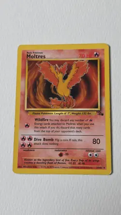 Pokemon WOTC Fossil 1999 Legendary Birds Articuno/Moltres/Zapdos Set of 3 - Image 2