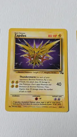 Pokemon WOTC Fossil 1999 Legendary Birds Articuno/Moltres/Zapdos Set of 3 - Image 3