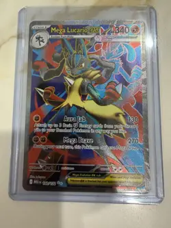 Pokemon TCG Mega Lucario EX 160/132 Ultra Rare Full Art Holo NM - Image 1