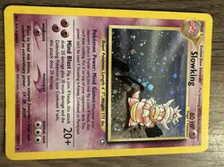 Pokemon TCG Slowking Neo Genesis Holo Rare 14/111 80 HP Mind Blast Unlimited - Image 1