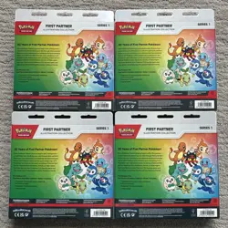 4 Pokemon TCG First Partner Pack Series 1 Illustration Collection Promo Boxes - Image 2