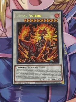 Yugioh Jurrac Astero Secret Rare BLMM-EN018 1st Ed NM - Image 1