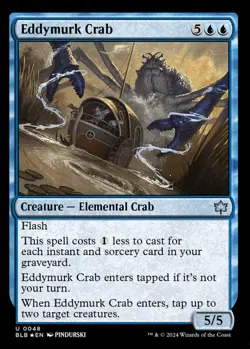 MTG Eddymurk Crab Bloomburrow Uncommon Creature Elemental Crab *Foil* NM - Image 2