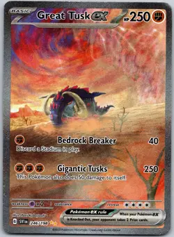 Great Tusk ex 246/198 Special Illustration Rare Scarlet & Violet NM - Image 1
