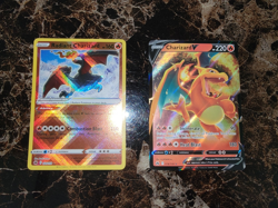 Pokemon TCG Crown Zenith Radiant Charizard 020/159 and Charizard V 018 NM - Image 1