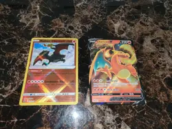 Pokemon TCG Crown Zenith Radiant Charizard 020/159 and Charizard V 018 NM - Image 2