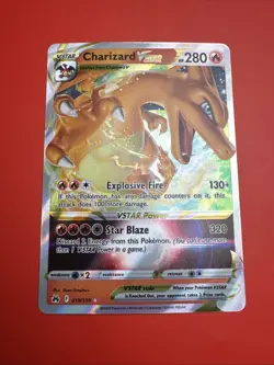 Pokemon Charizard VSTAR Ultra Rare Holo Swsh09 Brilliant Stars 018/172 2022 4 - Image 1