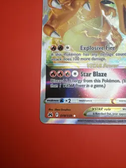 Pokemon Charizard VSTAR Ultra Rare Holo Swsh09 Brilliant Stars 018/172 2022 4 - Image 2